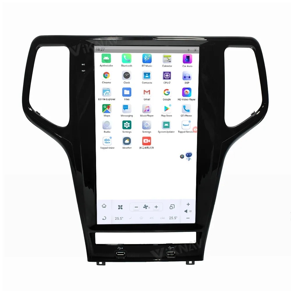 13.6 Inch Touch Screen Stereo For Jeep Grand Cherokee 128G Navigation GPS Multimedia Player Wireless Carplay 4G