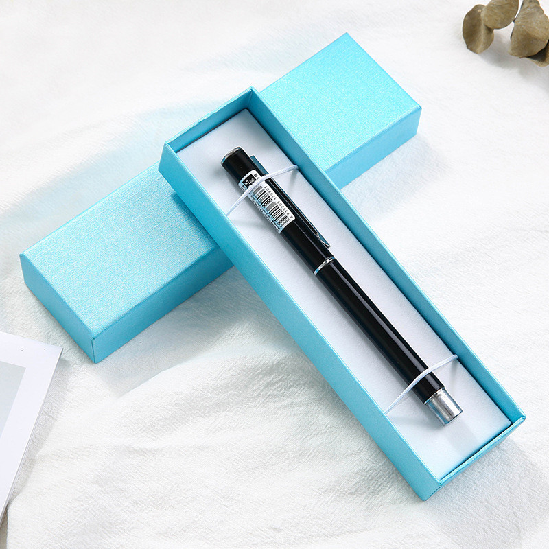green glitter lid and base pen box luxury ballpoint pen paper box custom pen gift box