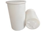 300L Cylindrical LLDPE Chem Tainer Plastic Open Top Tank With Cover For Food And