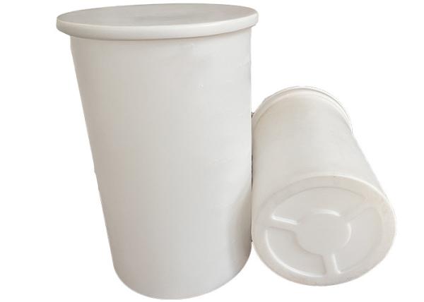300L Cylindrical LLDPE Chem Tainer Plastic Open Top Tank With Cover For Food And