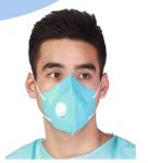 Non-woven Disposable Folded N95 Surgical Dust Proof Face Mask Respirator with