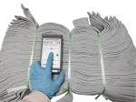 ESD Knitted Polyester Ribbed Cuffs Antistatic & Shrink Resistant Gray Color