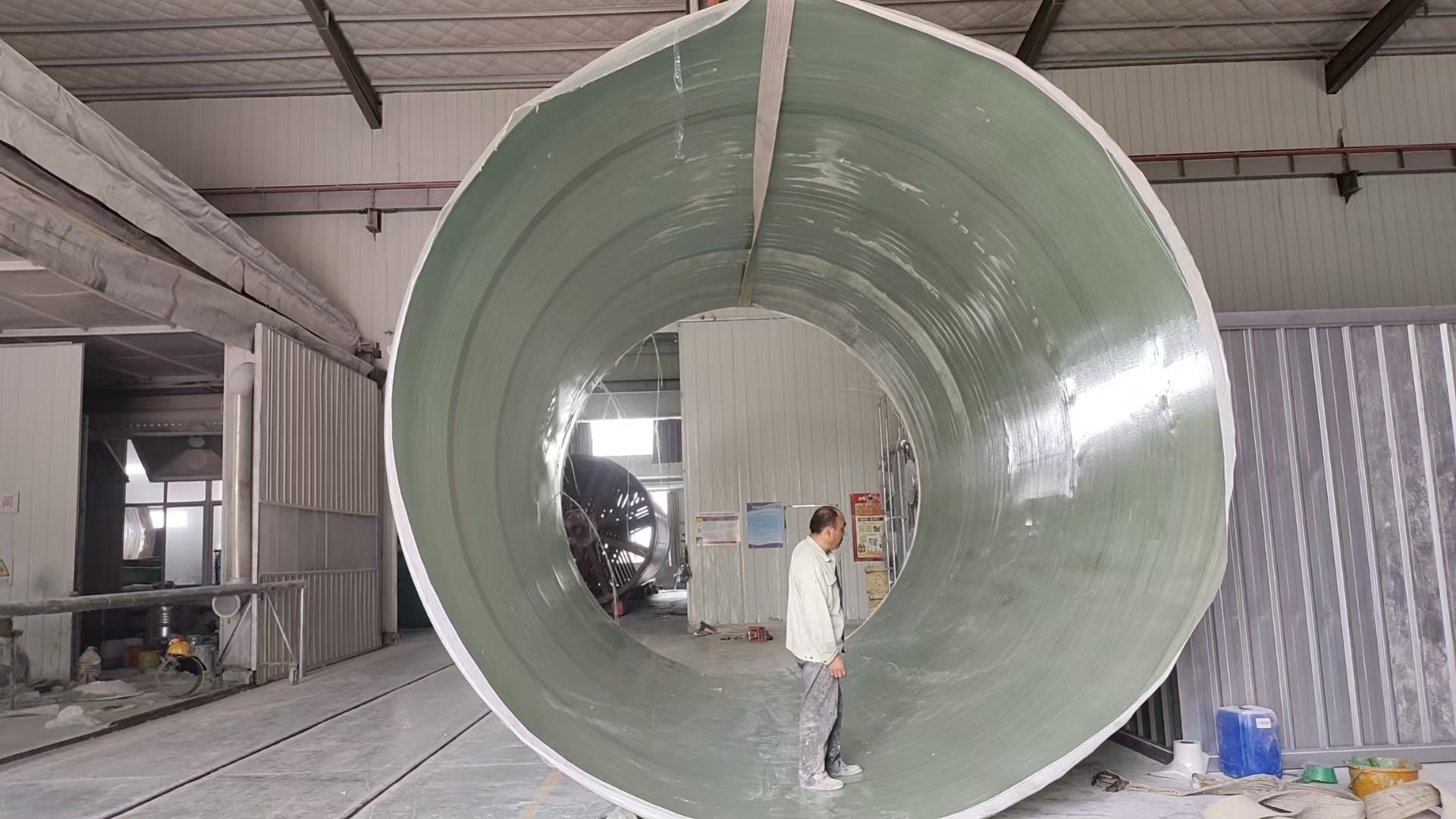 Technique Filament Winding Fiber Reinforced Polymer Pipe For DN50-2000mm Diameter Range