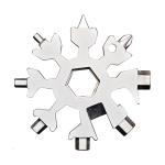 GS Stainless Steel 18 In 1 Snowflake Multi Tool Screwdriver Silver