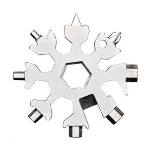 GS Stainless Steel 18 In 1 Snowflake Multi Tool Screwdriver Silver