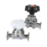 Silver Clamp Diaphragm Valve For General Industry Sanitary Grade