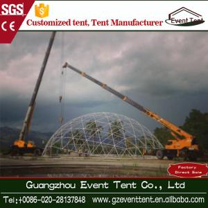Quality Customized Music Festival Large Dome Tent , Rustless White Geodesic Dome Tent wholesale
