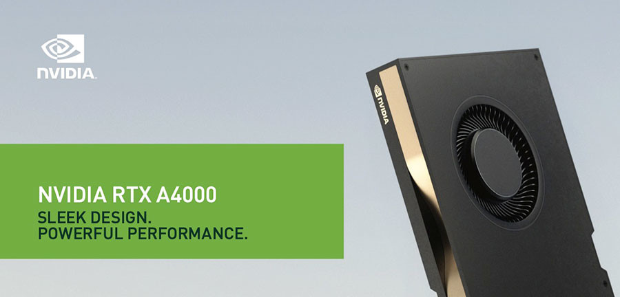 Professinal Graphics 16 GB GDDR6 Quadro RTX A4000 GPU 2nd Generation RT Cores