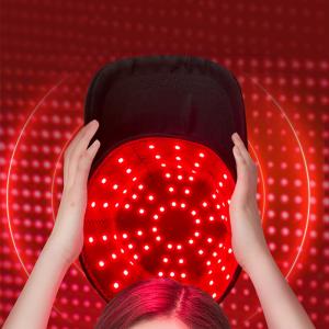 Quality Black 660nm 850nm Red Led Hat Infrared Light Hat For Hair Growth wholesale