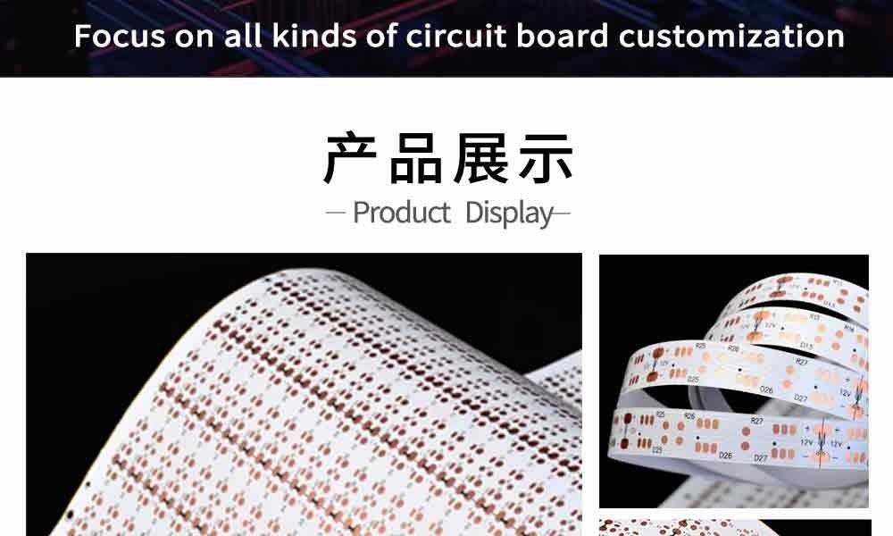 LED Chip on FPC Flexible COB PCB Light Bar Chip on FPC Support Customized Services