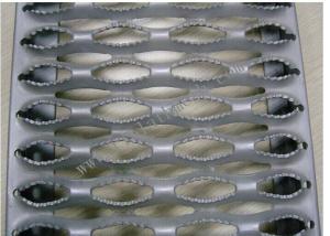 Quality 1.5mm Thickness Crocodile Mouth Perforated Metal Mesh For Walkway wholesale
