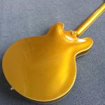 Hollow body Jazz electric guitar, Golden Jazz Guitar, Rosewood Fingerboard