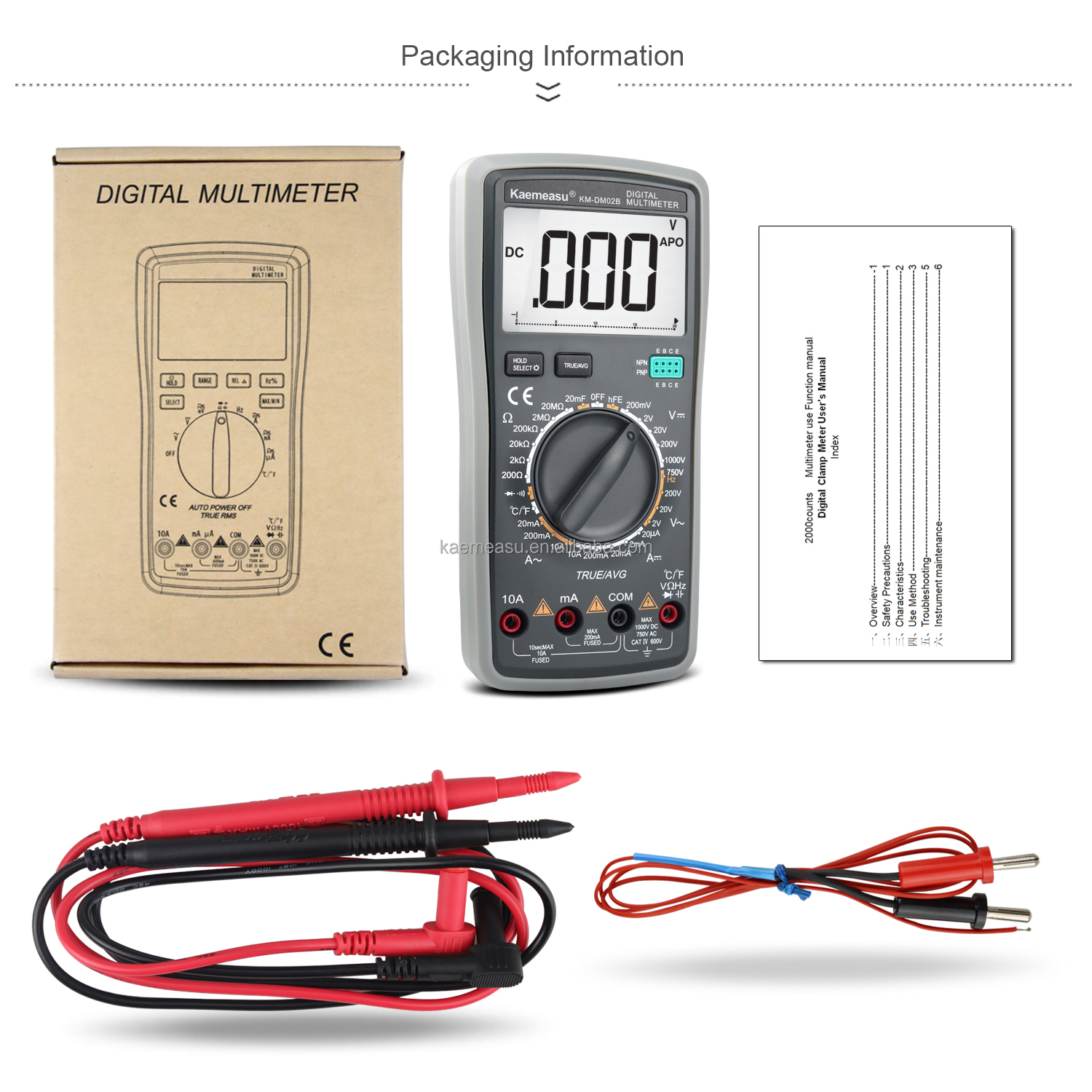 Bench Multimetro Smart Digital Multimeter Crown Multimetro Professional Digital Multimeter Tester