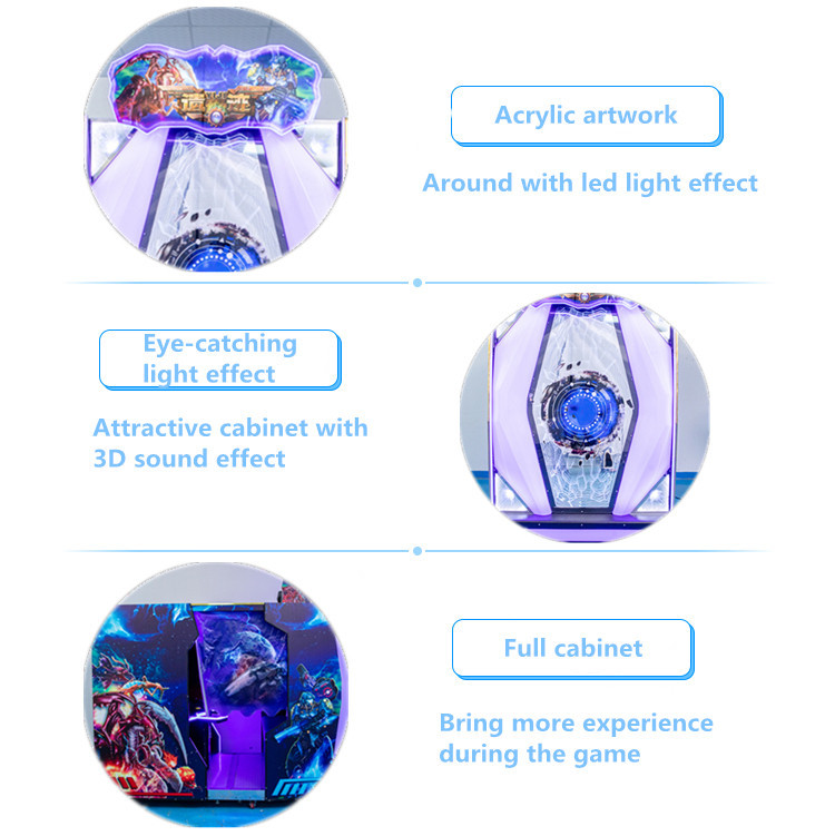 Self Developed 3d Shooting Arcade Game Machine 2 Players 4d Aliens Swarm Shooting Game