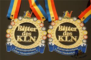 Quality Colorfull And 3D Embossed Metal Award Medals Center Cut Out Shiny Gold wholesale