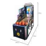 ODM Coin Operated Street Arcade Basketball Machine Shooting Game 220V