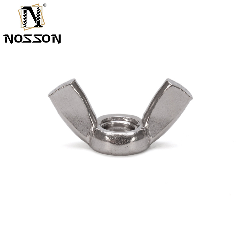 Black Oxide Finish Stainless Steel M6 Wing Nuts DIN315 Metric Measurement for Healthcare Applications