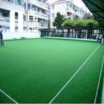 Outdoor Artificial Grass Soccer Field 35mm Non Filling Natural Looking