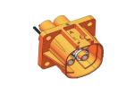 DIN EN60529 Waterproof Battery Connectors IP67 Battery Receptacle Socket