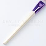 3tone PBT Hair Cosmetic Foundation Brush Pearl White Wooden Handle