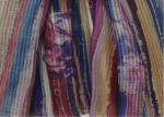 China supplier stripe mini flower print scarf 100% Polyester 100*200cm shawl sun