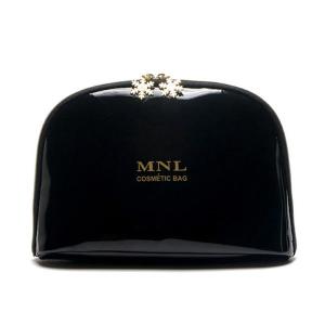 Quality SGS Custom Cosmetic Bags For Ladies , Black Soft PU Leather Makeup Organizer Bag wholesale