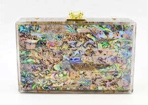 Quality Acrylic Colorful Shells Evening Clutch Bags High End Party Bridesmaid Bag wholesale