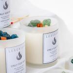 Private Label Glass Jar Scented Candle Soy Candle Wax Handmade Aromatic Woodwick