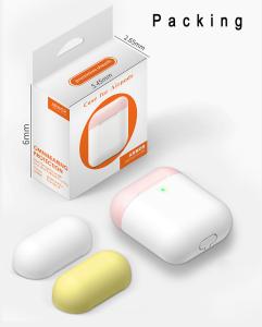 Quality Compatible for AirPods Case 2 &amp; 1 Shockproof Protective Silicone Cover Skin for AirPods Charging Case Luminous wholesale
