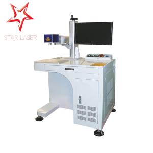 Quality Compact 3D Fiber Laser Marking Machine Optic Electrical Leather Printer wholesale