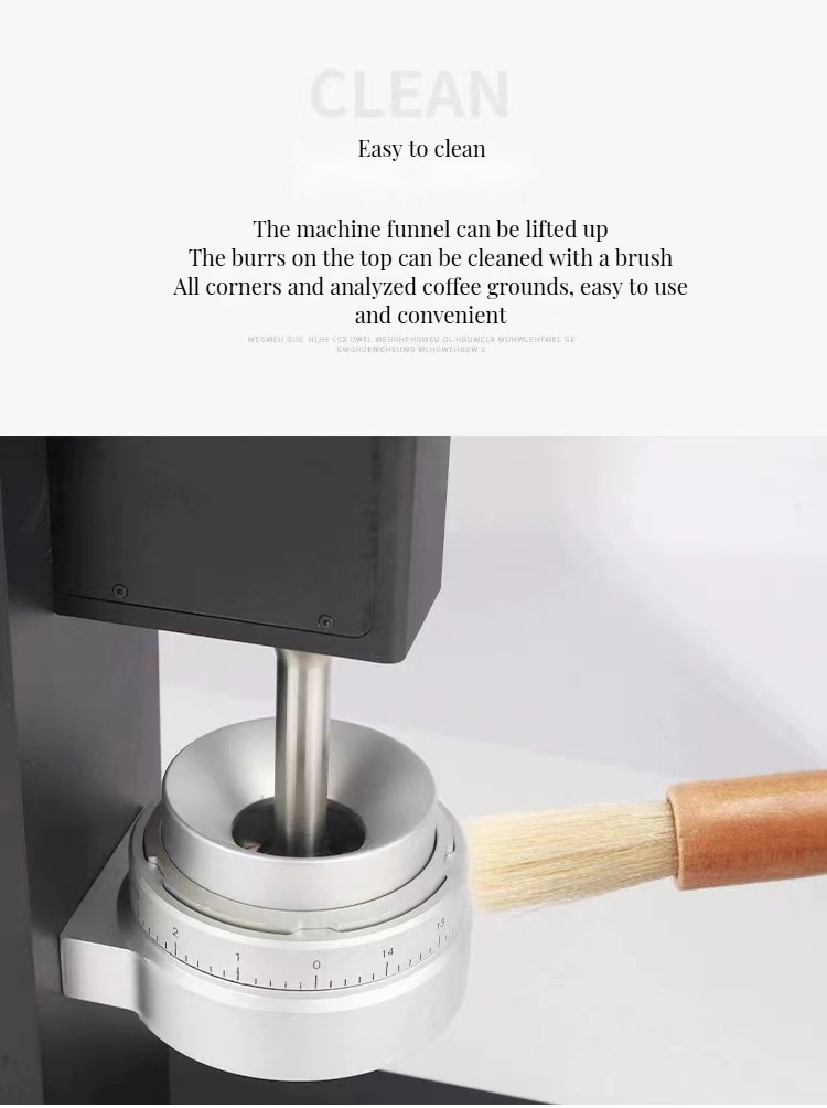 White Aluminum Steel Burr Manual Coffee Grinder for Home kfj127