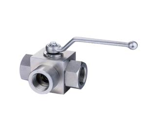 Quality Female Connection High Pressure 3 Way Ball Valve 1/2 inch NPT for Fluid Management wholesale