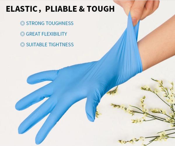 Disposable Medical powder-free Nitrile gloves, Natural Latex Medical Examination