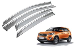 Quality Custom Car Window Visors , Hyundai CRETA IX25 2014 Injection Molding Chrome Trim wholesale