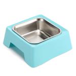 Weight 170 G Stainless Steel Pet Bowls Portable Blue / Green / Pink Color