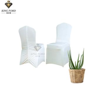 Quality Microfiber White Spandex Banquet Dining Chair Covers SGS ISO wholesale
