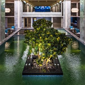 Quality Plant Faux Artificial Scholar Tree Indoor Green Tree Fire Retardant wholesale