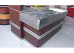 Stainless Steel Supermarket Checkout Counter / Store Non Electric Cashier Desk