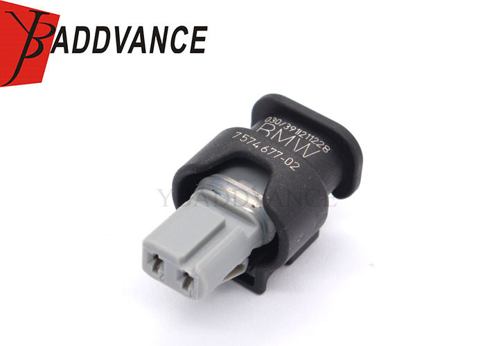 7574 677-02 2 Pin Female PA66 GF26 Automotive Connector For BMW