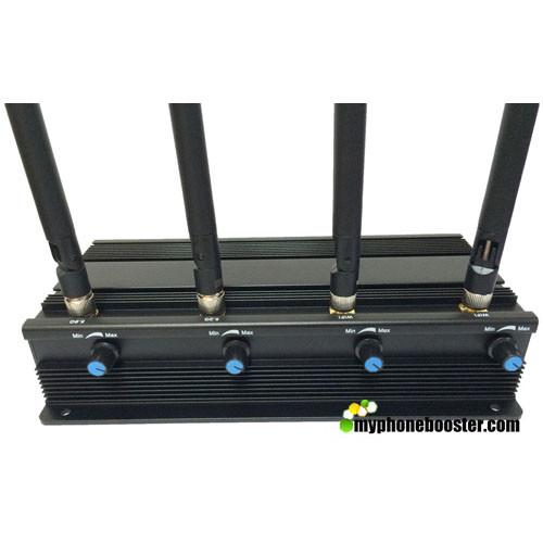 Adjustable 6 Antennas 15w 3G/4G Cellphone Jammer Blocker Jam GPS Lojack 3G 4G