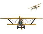 Vintage Style Antique Airplane Model For Decor 250*230*90 Resin