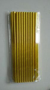 Quality 2016 Golden color Paper drinking straws wholsesale wholesale