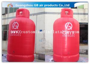 Quality Large Gas Cylinder Red Inflatable Advertising Signs 4mH Commercial Display wholesale