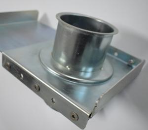 Quality Round Head Duct Zone Dampers Stainless Steel Blast Gate Stamping Welding Connection wholesale