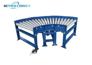 Quality 50kg m 90 degree belt curved roller conveyor wholesale