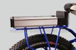 Blue Electric Fat Tire Beach Cruiser Bikes Shimano 6 Speed Snow Road