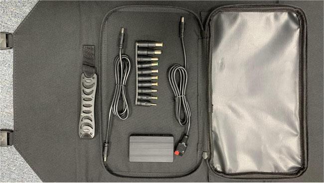 60W Solar Folding Bag , QC3.0 USB And 18V DC Solar Charging Device