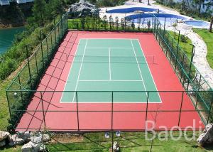China Green Plastic Chain Link Mesh Fence PVC Coated After Galvanized For Stadium on sale