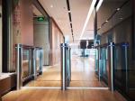 Tempered Glass Swing Waist High Speed Gate Turnstile Single Directional