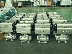 Quality Thread WCB Stainless Steel Pneumatic Ball Valve With Pneumatic Actuator wholesale